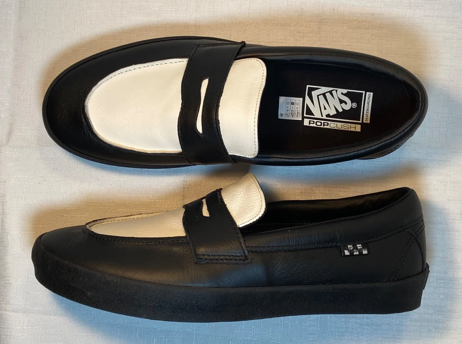 NEW! Vans Skate Loafer Sneakers Skate Shoes Black/White VN000VA6Y28 US Men’s 11