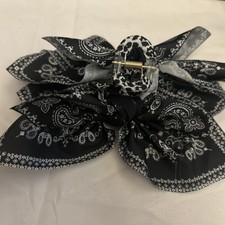 Women'S Style Black Flower Bow Hair Clip High-End and Elegant Hair