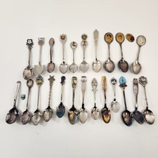 Souvenir Spoon Lot of 23 Queen Elizabeth Royals Alaska BC CN Tower Overwaitea ++
