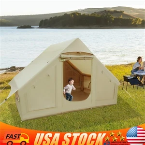 Tente gonflable portable de camping étanche Tente avec pompe à main 4 Personne