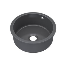 Fireclay Single Bowl Undermount Kitchen Sink, Overflow, 460mm - Choice of Colour