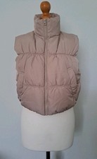 Gilet imbottito H&M beige ritagliato taglia S