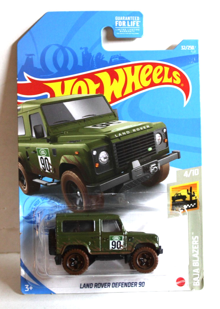 Hot Wheels 2021 Baja Blazers 4/10 Land Rover Defender 90 #32/250 Green - New
