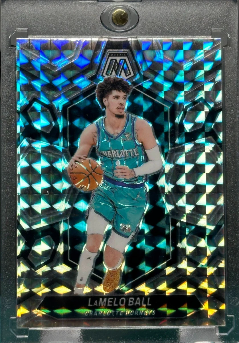 LAMELO BALL RARE MOSAIC REFRACTOR PRIZM INVESTMENT CARD HORNETS
