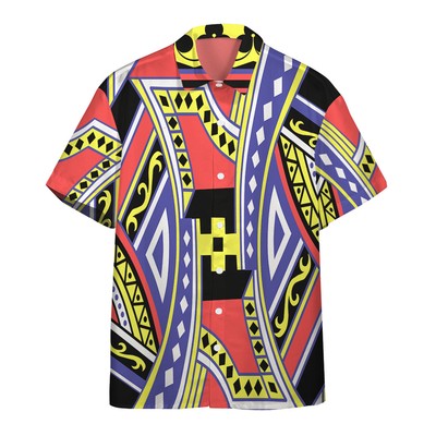3D King of Diamonds Cesar Hawaii Shirt
