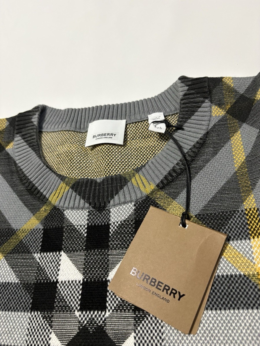 BURBERRY グレー ストライプ トレーナー 12Y BURBERRY（バーバリー
