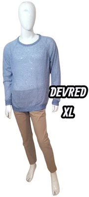 Devred Taille XL Superbe pull bleu homme pullover - Photo 1/4