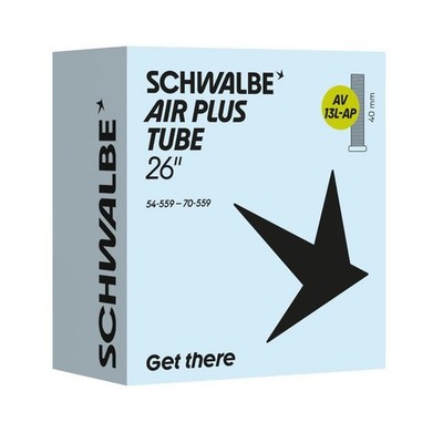 SCHWALBE 26'' AIR PLUS Fahrradschlauch AV13+AP (AV13L-AP) 54/70-559 Autoventil