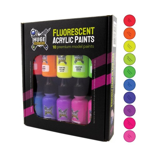 Paint Fluorescent Acrylic Paint Set New