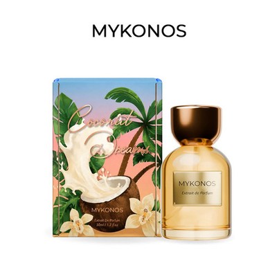 Mykonos Coconut Dreams Extrait de Parfum 50ml Vanilla Gourmand Unisex Perfume
