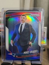 2025 Panini Prizm - Mike Vrabel #110 Red White & Blue Prizm New England Patriots
