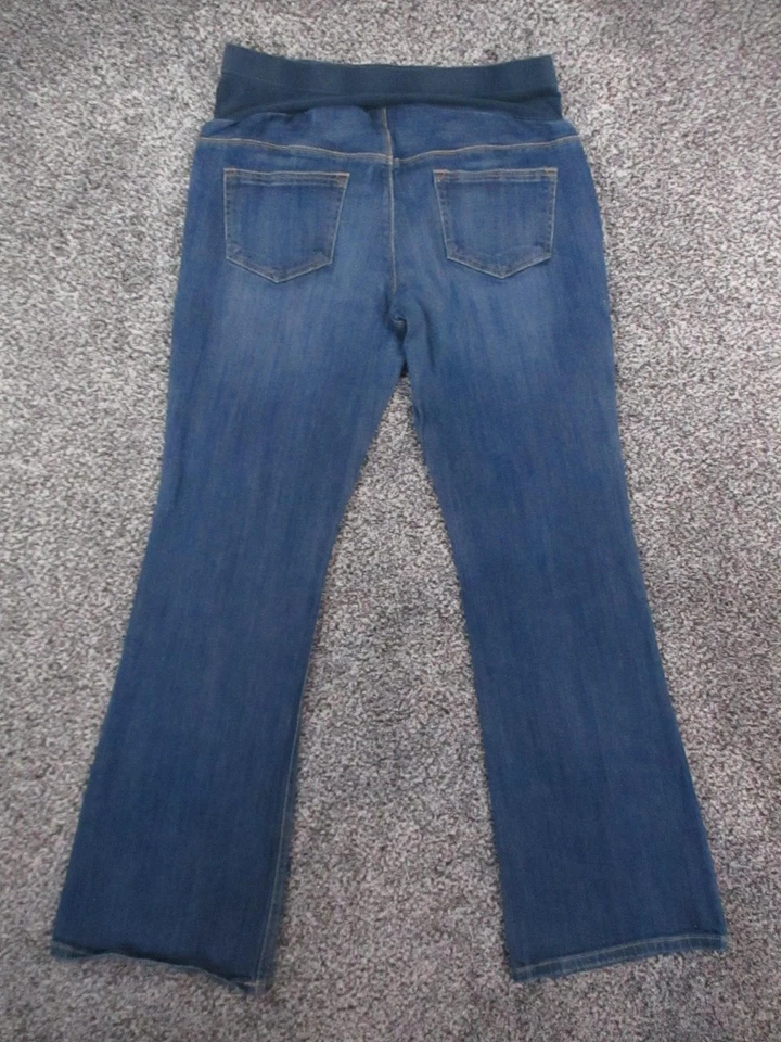 Jeans de maternidad Old Navy para mujer 6 azules panel completo cintura corte boot denim 32x31 Foto 3 de 4