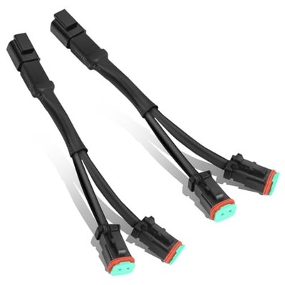 2PCS 2Pin Deutsch DT DTP Adapters Connectors Splitters - Universal Plug and