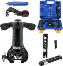 Flaring Tool Kit for 1/4”- 3/4” and 6-19Mm HVAC Single Flare Tool, 45° Eccentric