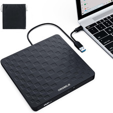 Masterizzatore DVD Esterno USB 3.0 Type-C 13Mm Ultra Slim CD DVD +/-RW Drive, Pl