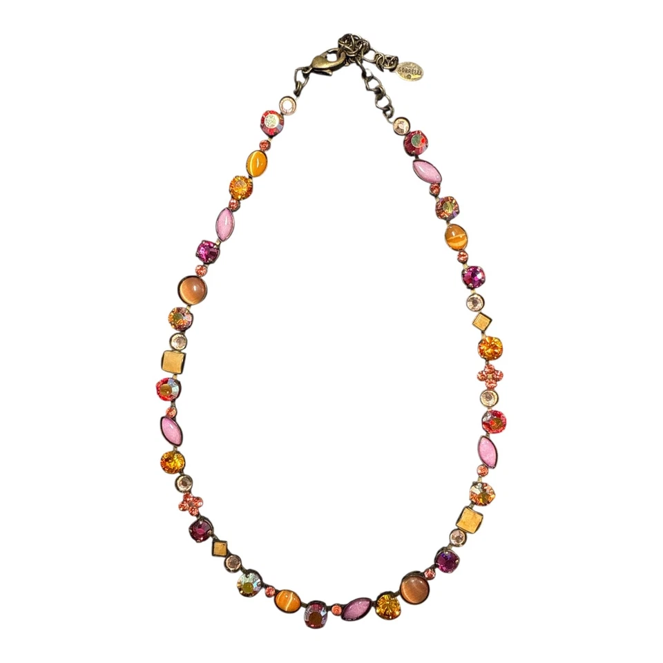 SORELI VINTAGE Dark Gold Swarovski Crystal Choker Necklace S339 - Image 2 of 4