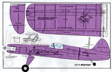 1/2 A profile "Magician" a very popular sport flyer U-Control plans