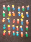 vintage fisher price little people lot of 30 mostly wood