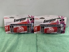 Lot of 2- Energizer Max 24 AAA Pack Batteries 48 Total Expires -12/2034