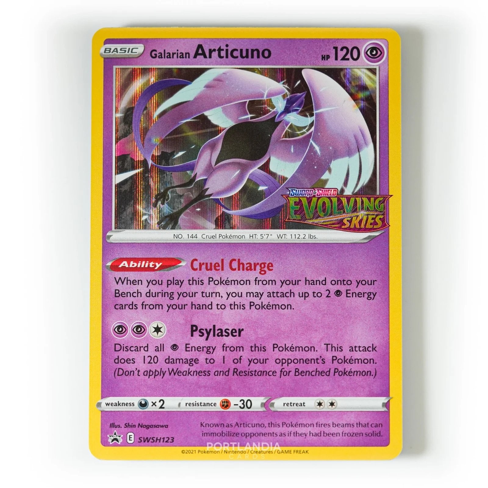 Pokemon - Galarian Articuno Stamped Holo - SWSH123 - Black Star Promo