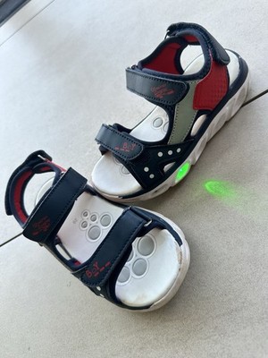 Chicco Sandalen Junge Gr. 29 Rot Blau mit Blinklicht