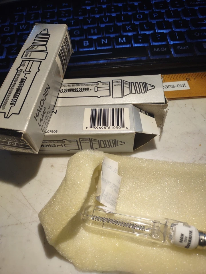 Bulbrite Q500CL/MC 610050 500W 120V Clear Mini-Can E11 base quan 3 - Image 4 of 4