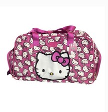 NEW WITH TAGS NWT HELLO KITTY PINK 21  DUFFEL TRAVEL BAG