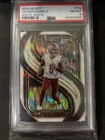 2024 PANINI SELECT #112 JAYDEN DANIELS WHITE SHOCK  /199 PSA 8