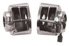 Chrome Handlebar Switch Housings 1982-1995 Harley Fits Big Twin & Sporty 82-95