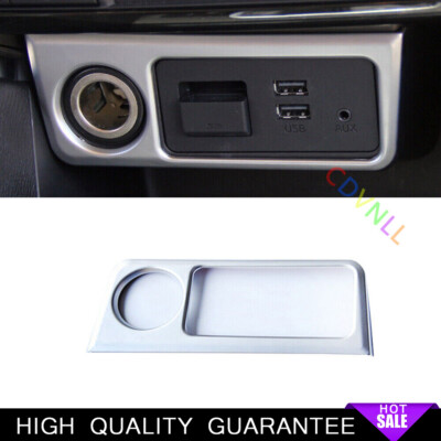 mazda cx5 cigarette lighter Middle Console Cigarette Lighter Trim Fit For Mazda CX-5 2013-2015 Matte  Silver