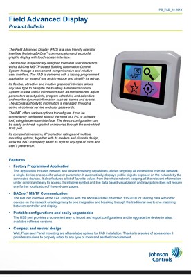 Johnson Controls FAD0351-0 | 3.5 Field Advanced Display. | eBay