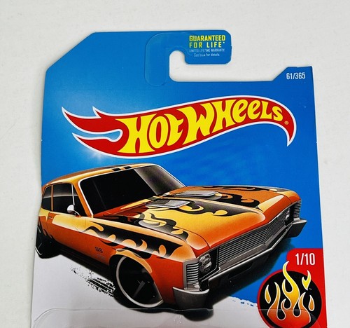 2016 Hot Wheels 1/10 HW Flames '68 Chevy Nova 350 Orange 61/365 DTX79 - Picture 3 of 6