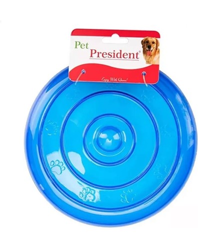 Durable Blue Flying Disc Fetch Dog Toy