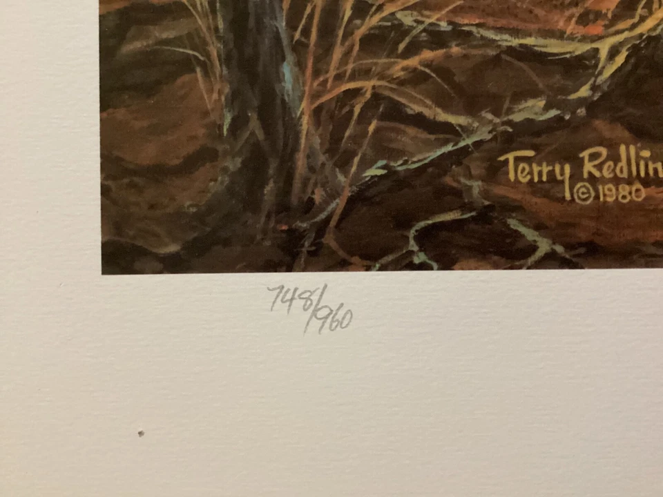 Terry Redlin S/N Sold out PRINT-INTRUDERS - Bild 4 von 4