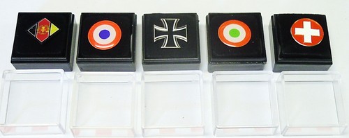 Sonderaktion 5 Stück Pin Luftstreitkräfte modern Hoheitszeichen Kokarde *NEU* - Picture 2 of 2