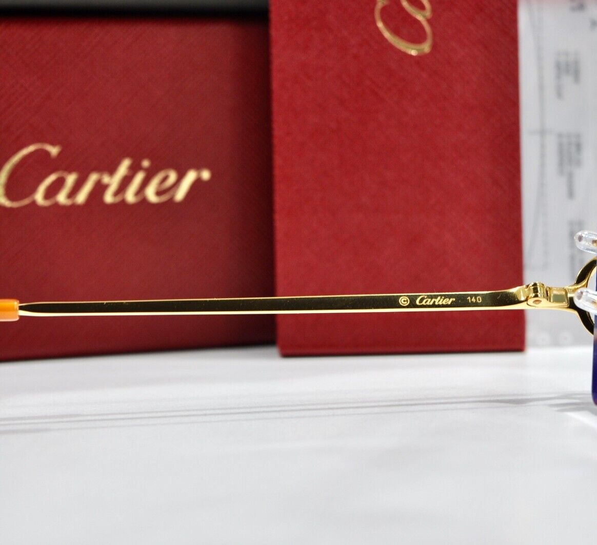 Cartier rimless Custom Diamond💎sunglasses glasses BIGC decor