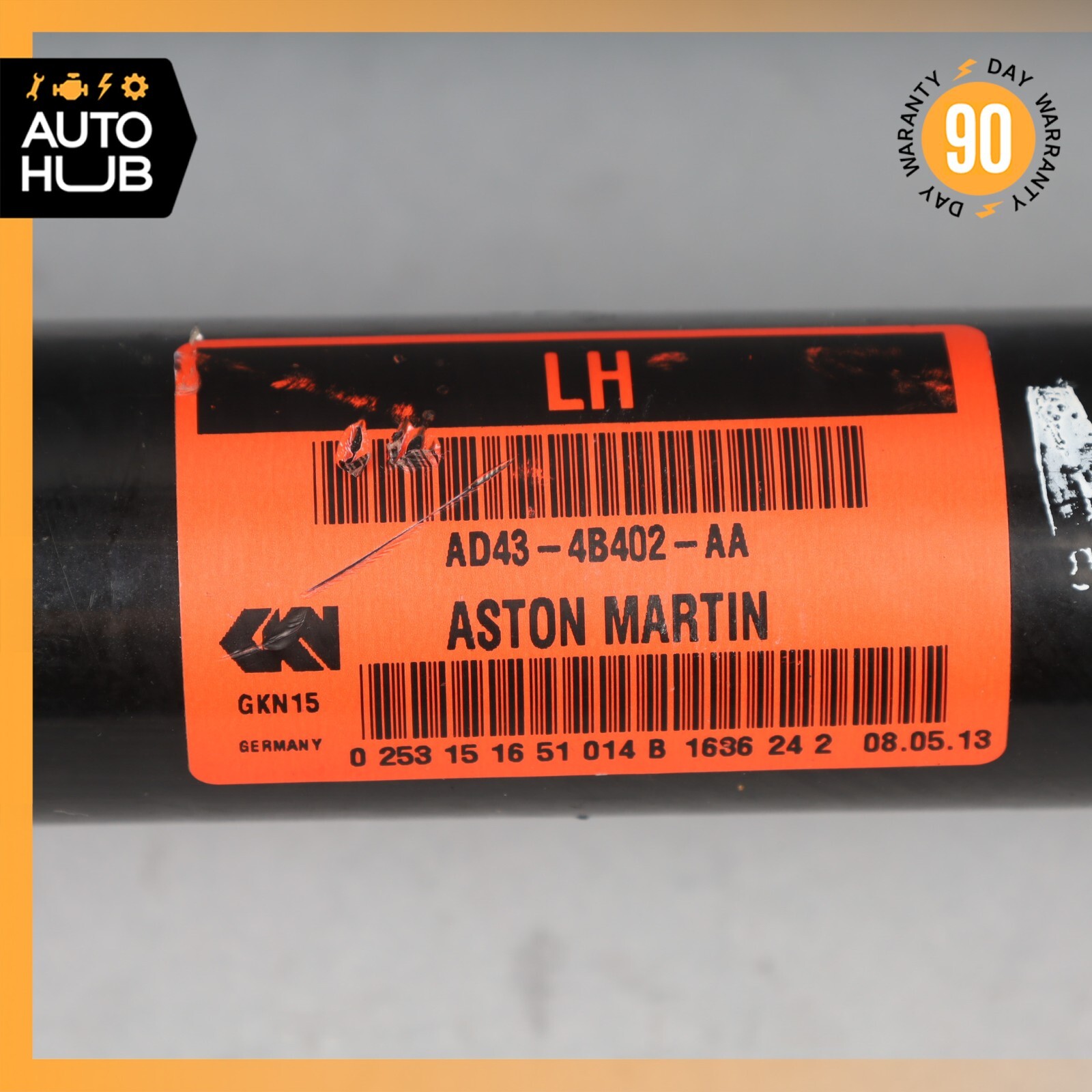 11-19 Aston Martin DB9 DBS Rapide Rear Left Driver Side Axle CV Half Shaft OEM
