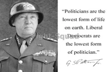 WW2 Picture Photo Four Star General George S. Patton with Autograph 1896