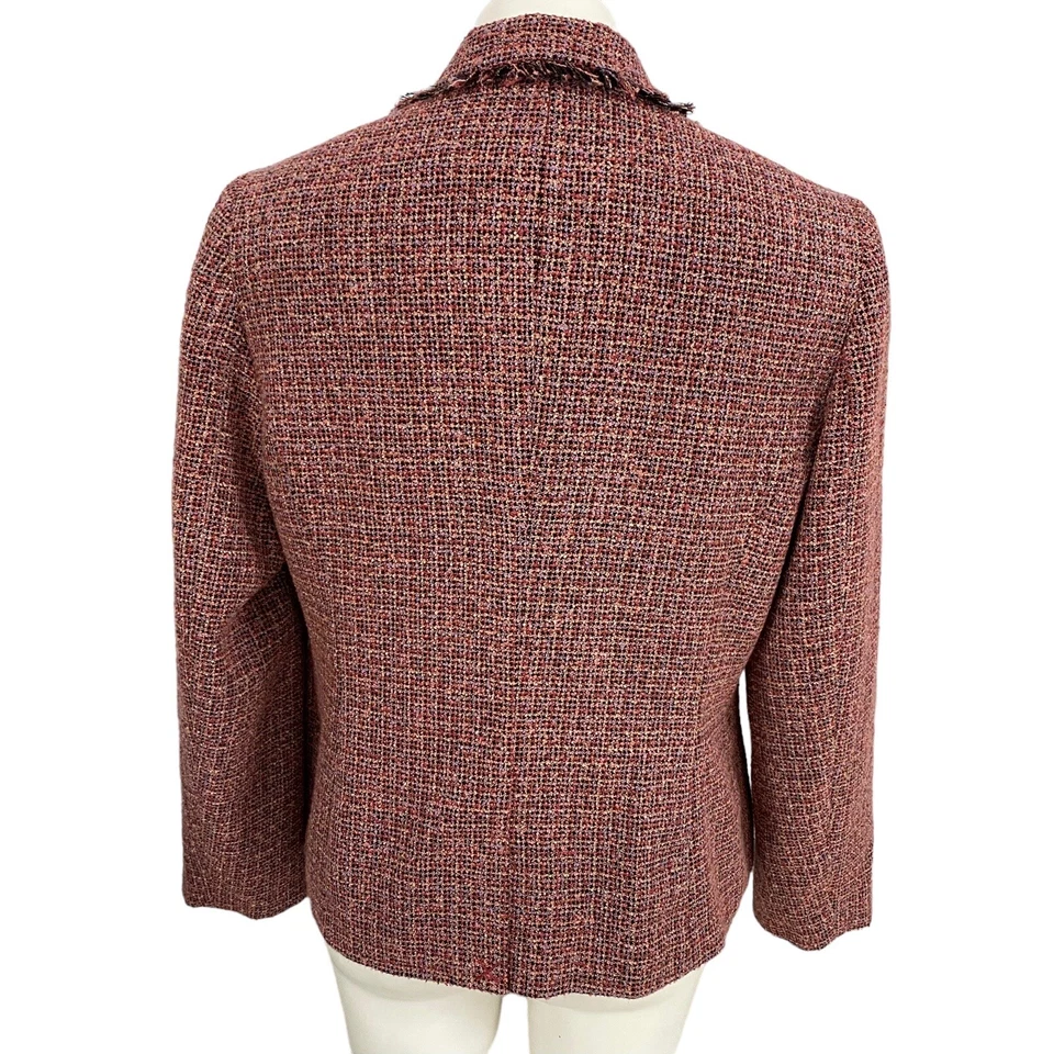 Blazer Norton McNaughton Mujer Talla 12 Rosa Chaqueta Oficina Informal Trabajo Dinero Antiguo Foto 2 de 4