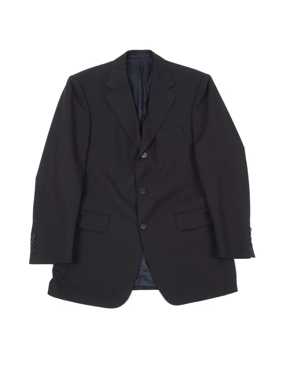 Vintage BURBERRY Wool Black Blazer Jacket S US38 eBay