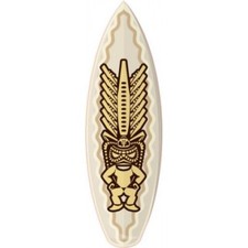 Planche de surf Tiki autocollant sticker adhesif Taille:17 cm