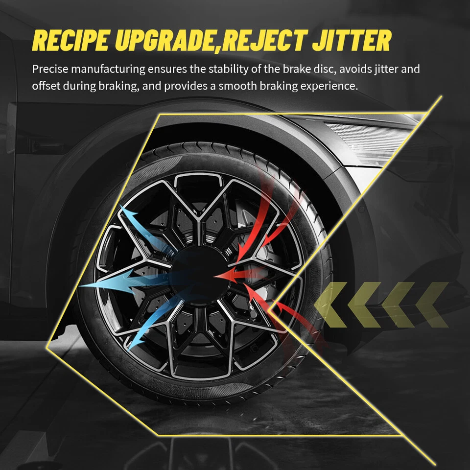 Передние перфорированные и щелевые тормозные диски колодки для Hyundai Santa Fe Sport Kia Sorento - Изображение 4 из 4