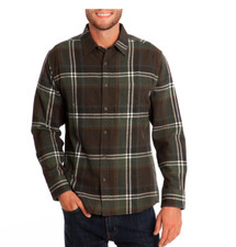 NEW Eddie Bauer Men's Bristol 100 Cotton Flannel Shirt Size Medium 59 Retail