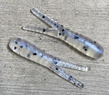 crappie lure 1.5” Beetle Spin Bodies Monkey Milk Lot Of 40 Split Tail Grub