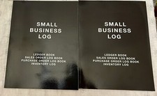 2 Small Business Log Ledger Books, Sales Order Log Book, Purchase Log Books