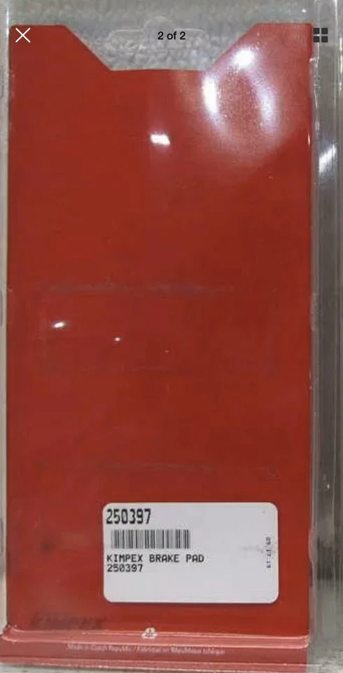 Kimpex Metallic Brake Pad Front Rear Can-Am, Bombardier, Suzuki 250397 - Image 2 of 2