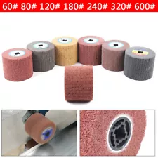 7pcs 4.7 Inch Wire Drawing Polishing Wheel For Stainless Steel Polisher 60#-600#