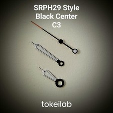 SEIKO Hands NH35 NH36 NH34 Mod SKX007 / SRPH29 Black Center C3