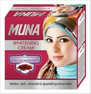 Muna Whitening Cream Saffron Honey White Soft Smooth Sparkling