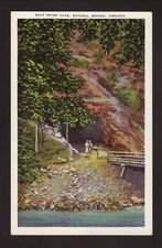 Postal de lino Salt Peter Cave Natural Bridge Virginia E C Kropp